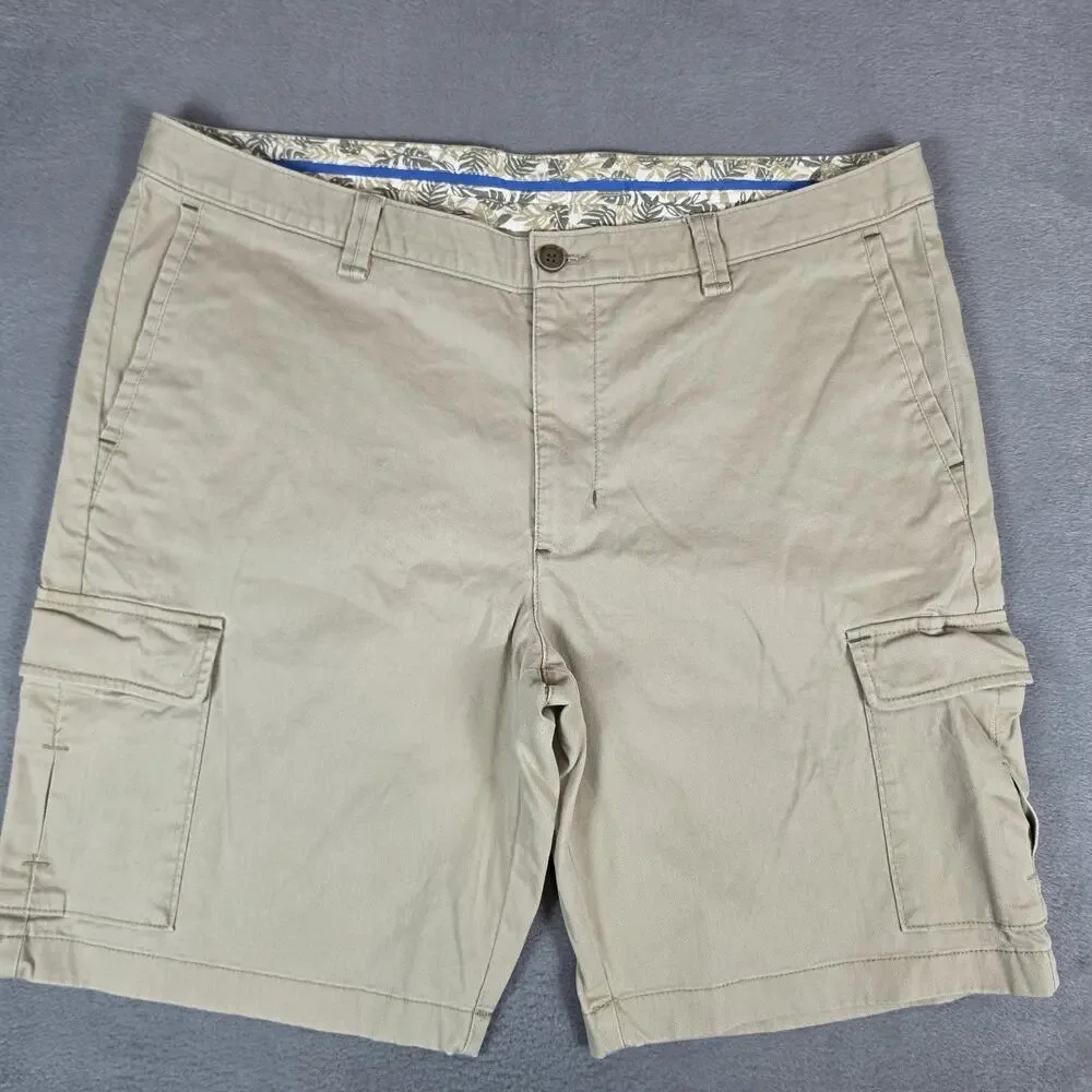 Tommy Bahama Men's Cargo Shorts Khaki Beige Size 38 Cotton Casual Outdoor